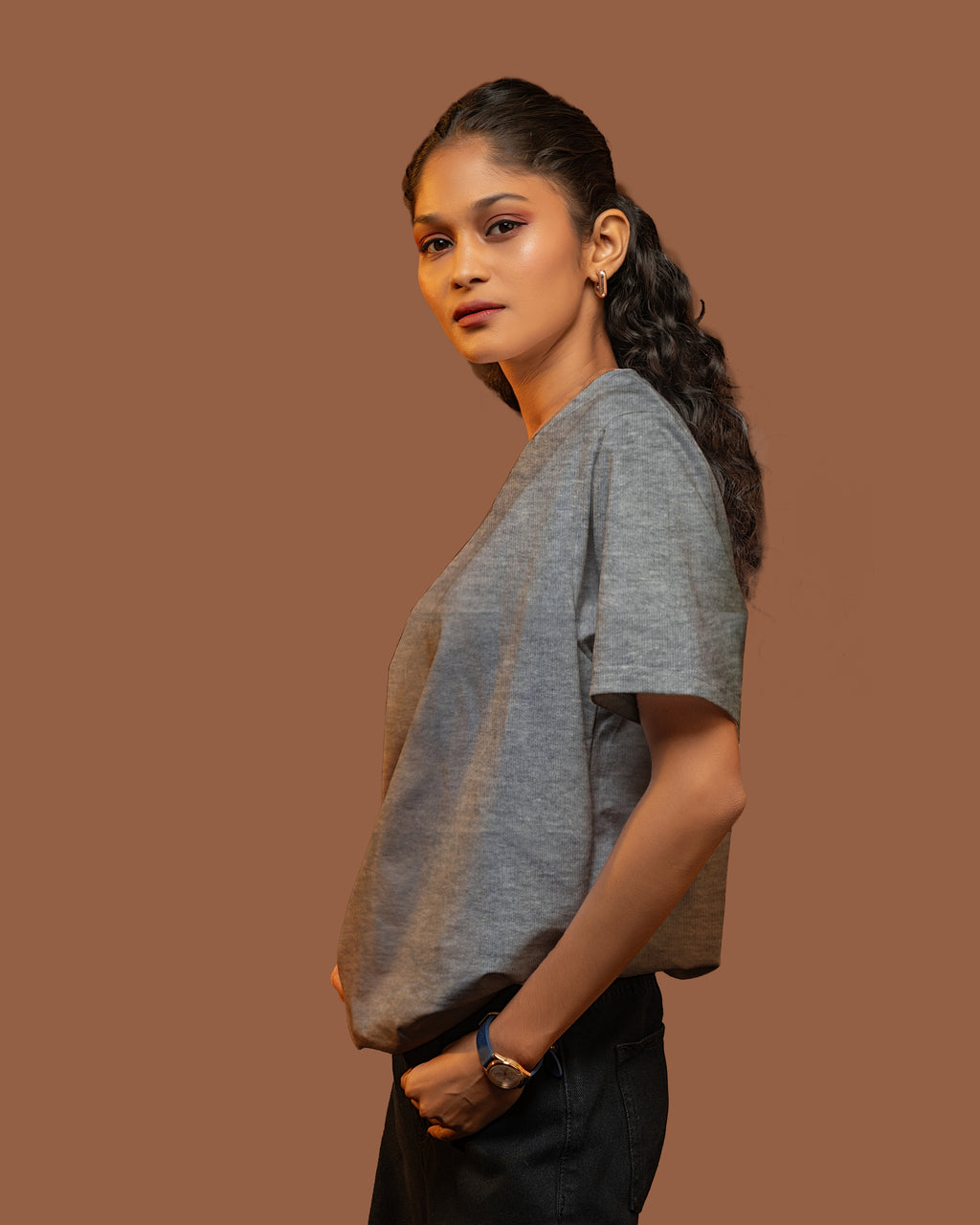 Dovekie Solid Canvas Grey Melange