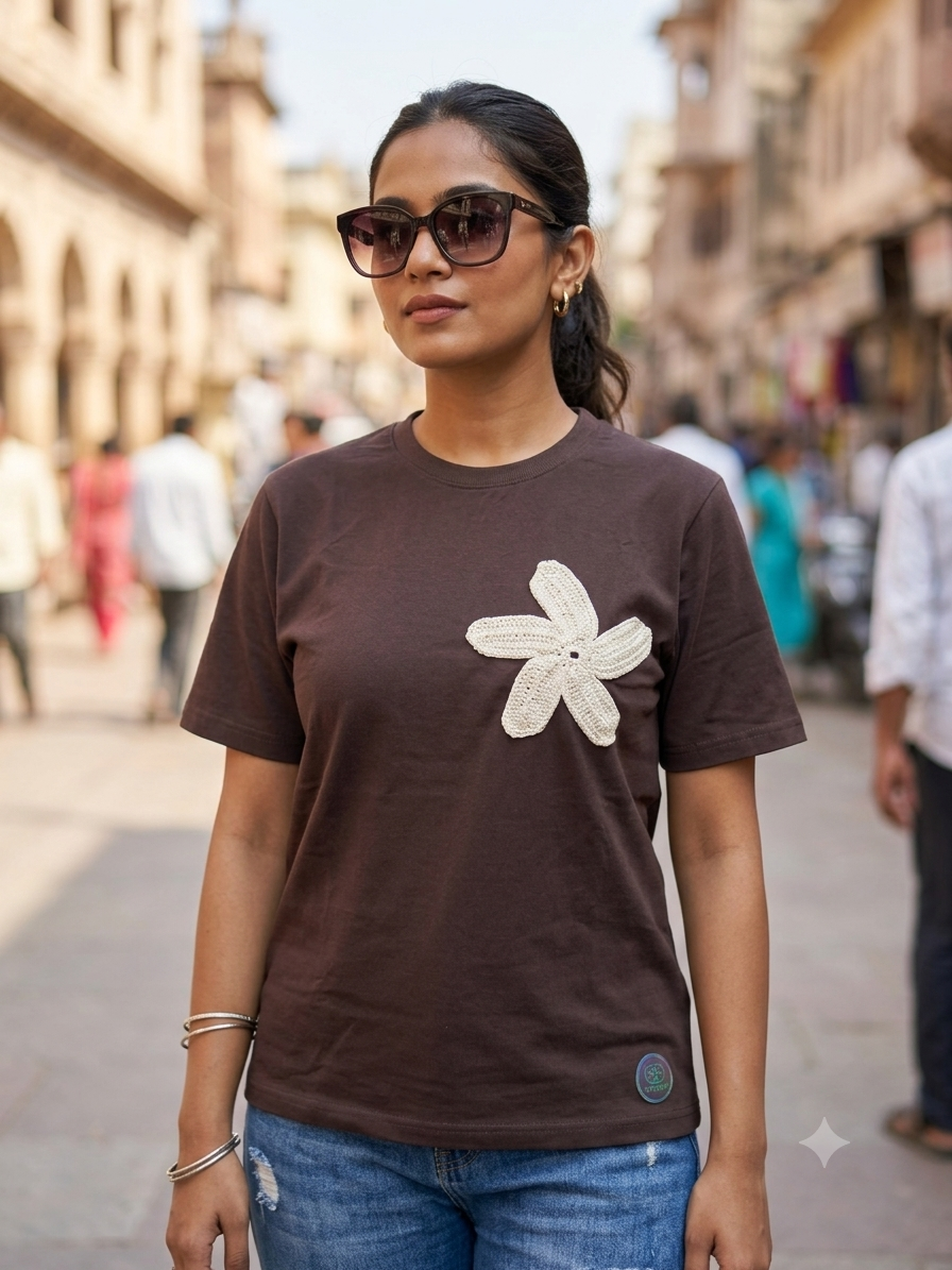 The Crochet Bloom Tee