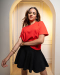 Dovekie Solid Canvas Tomato Red