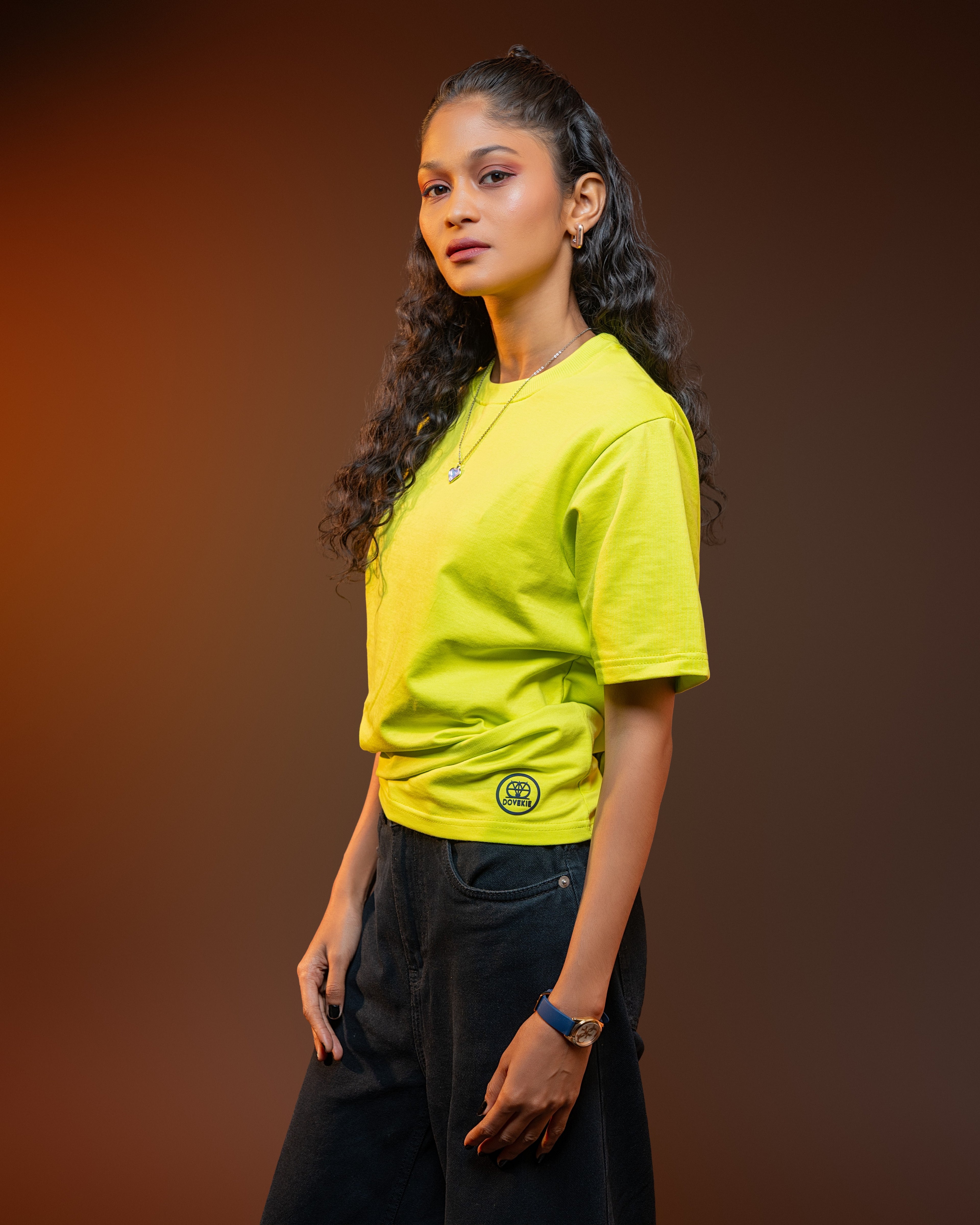 Dovekie Solid Canvas Neon Green