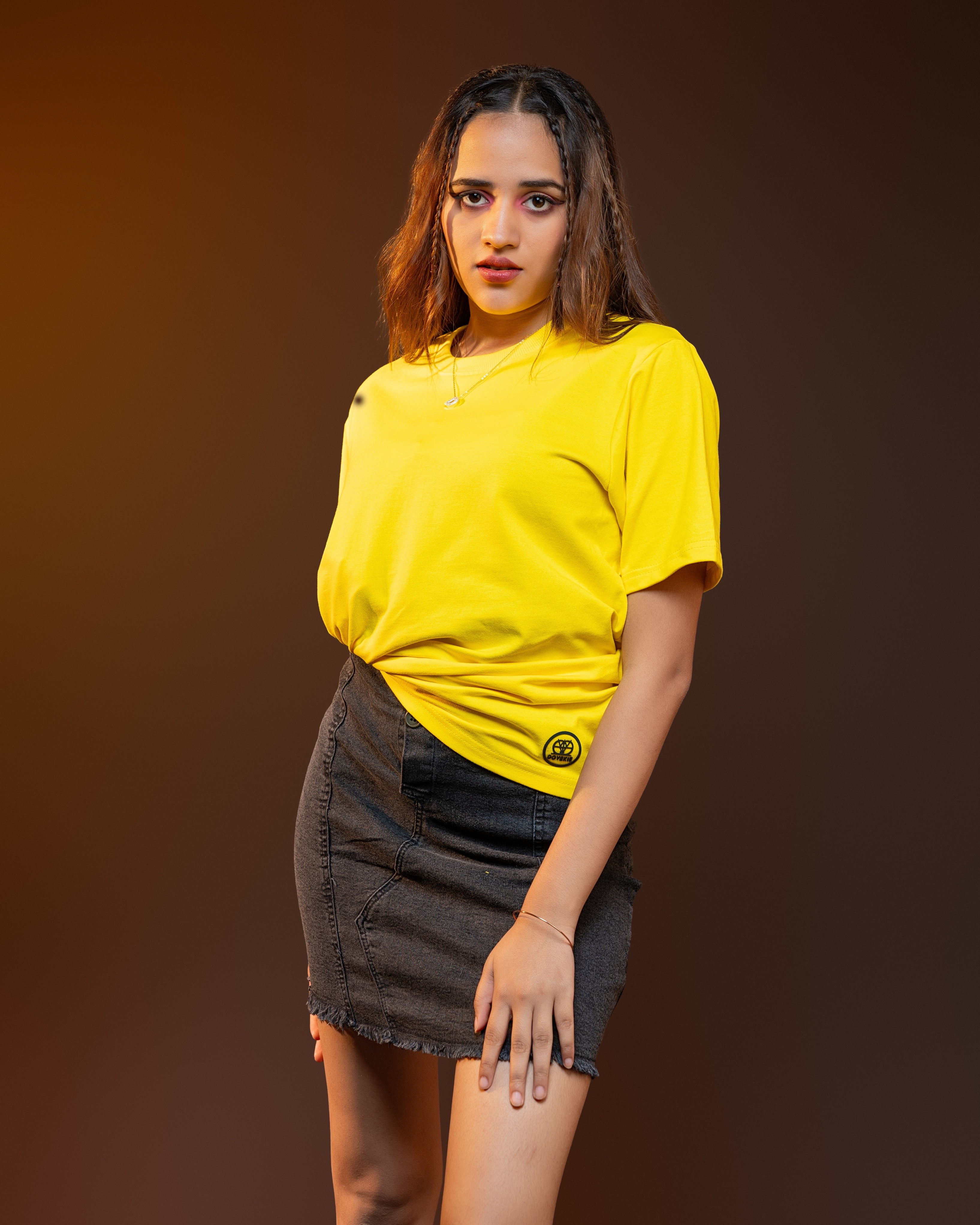 Dovekie Solid Canvas Lemon Yellow