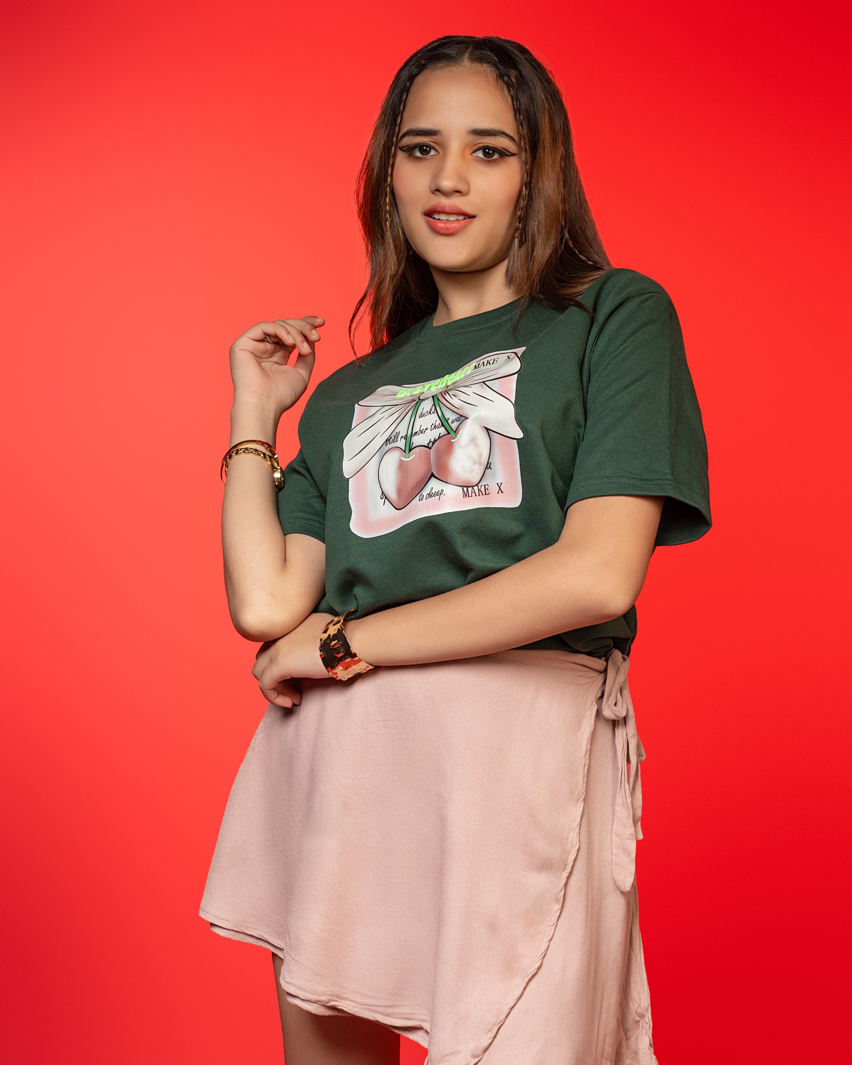 Dovekie Silent Bloom Regular fit Tshirt