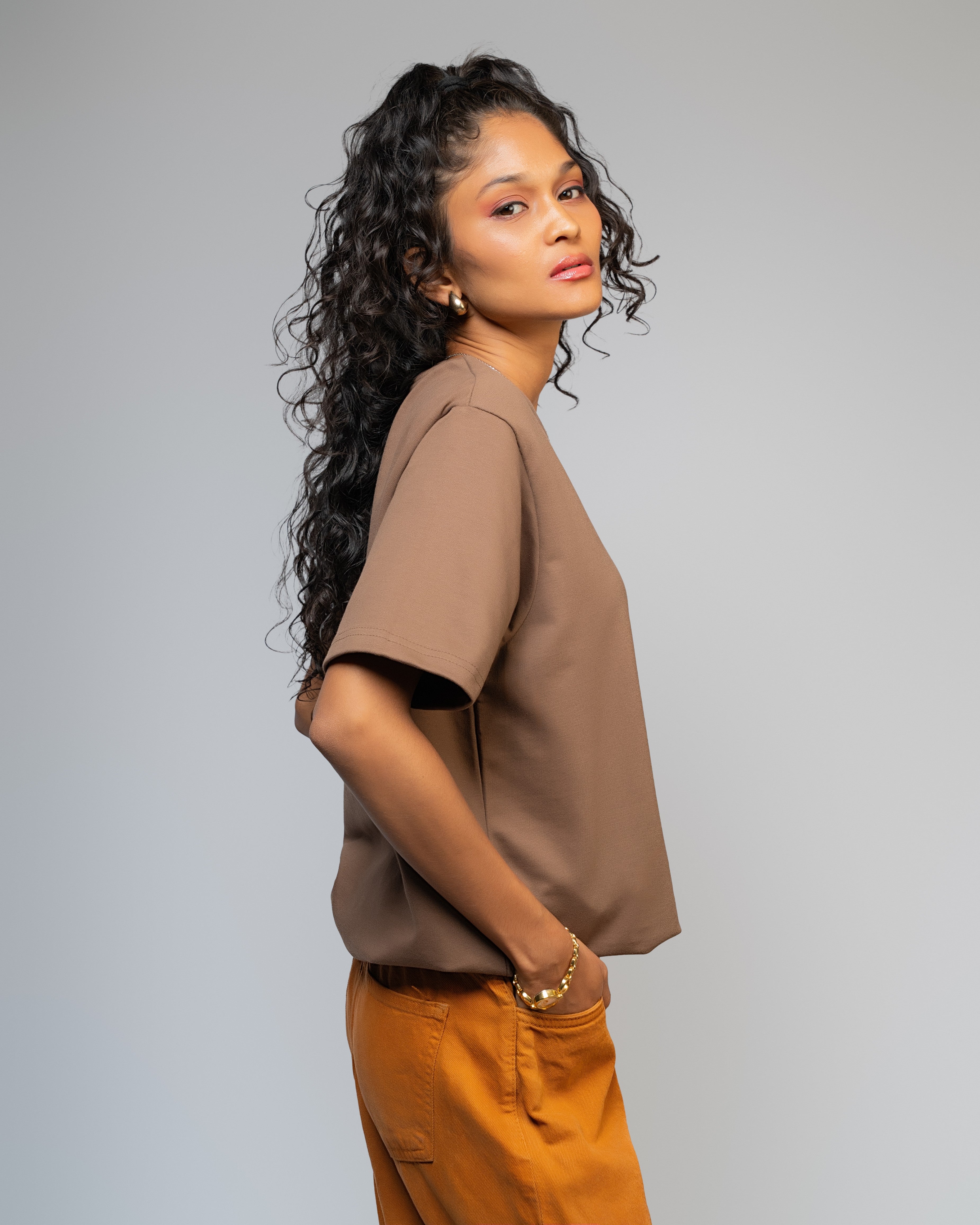 Dovekie Solid Canvas Coffee