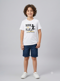 Born to Play Kids Soccer Graphic T-Shirt