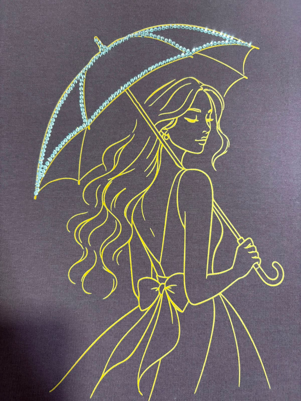 The "Midnight Drizzle" Embellished Tee