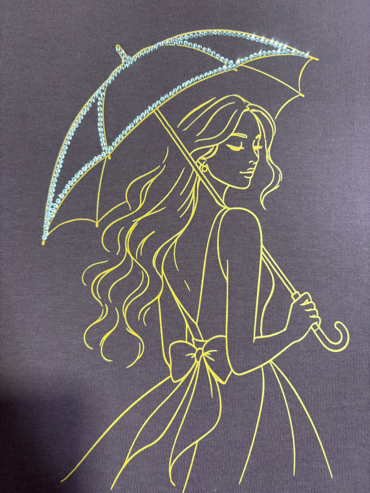 The "Midnight Drizzle" Embellished Tee